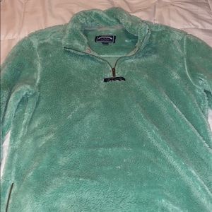 Lauren James co. Medium light blue fluffy jacket!